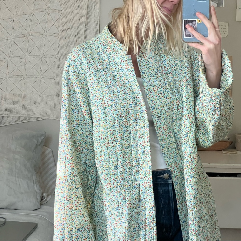 Vintage Handmade Quilted Coat